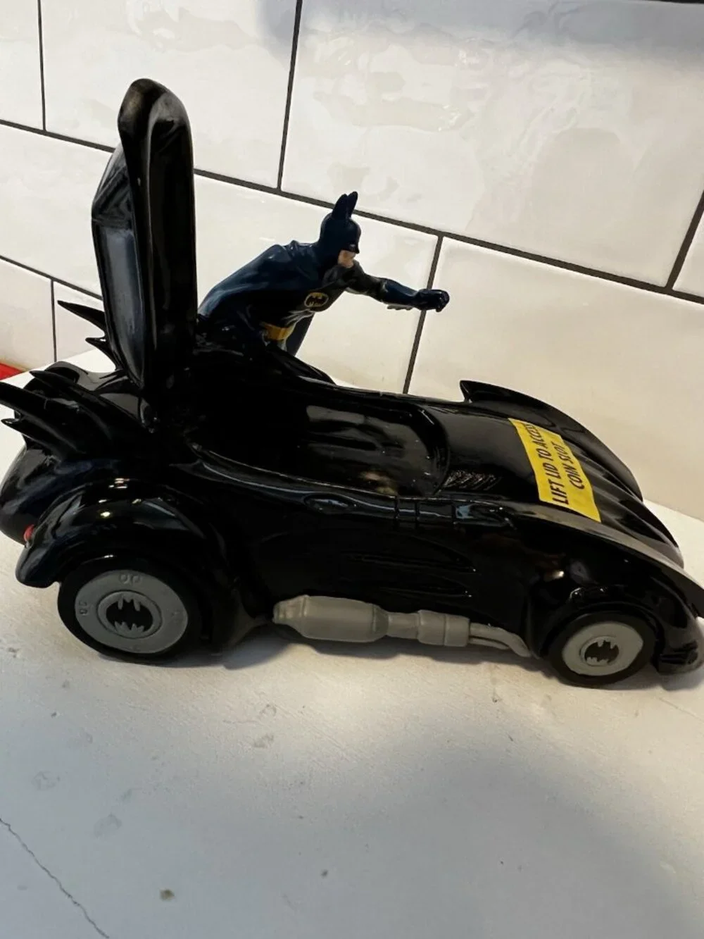 2000 Batman Batmobile Coin Bank Warner Bros w/Box Rare DC Comics Super Heroes